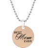 Love Words Jewellery - Halsband Best Mom Ever Rosé