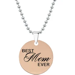 Love Words Jewellery - Halsband Best Mom Ever Rosé