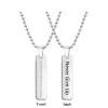 Love Words Jewellery - Halsband Stål Never Give Up Stål