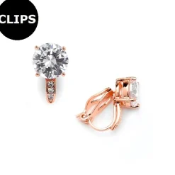 Mariell - Örhängen CLIPS Pave Rosé