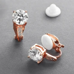 Mariell - Örhängen CLIPS Pave Rosé