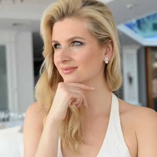 Mariell - Örhängen CLIPS Vintage Vit