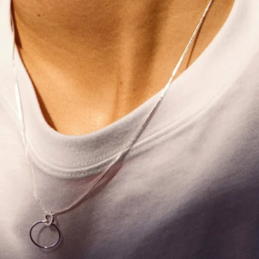 Pilgrim - Halsband Fire Silver