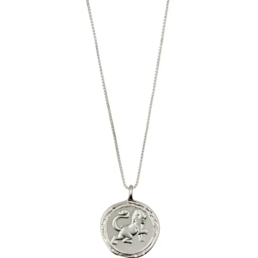 Pilgrim - Halsband Stjärntecken Lejonet Silver