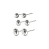 Pilgrim - Örhängen 3-Pack Silver Klar
