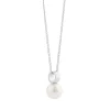 Snö of Sweden Halsband Adriana Kort Vit Silver