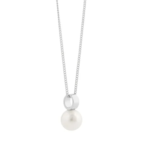 Snö of Sweden Halsband Adriana Kort Vit Silver
