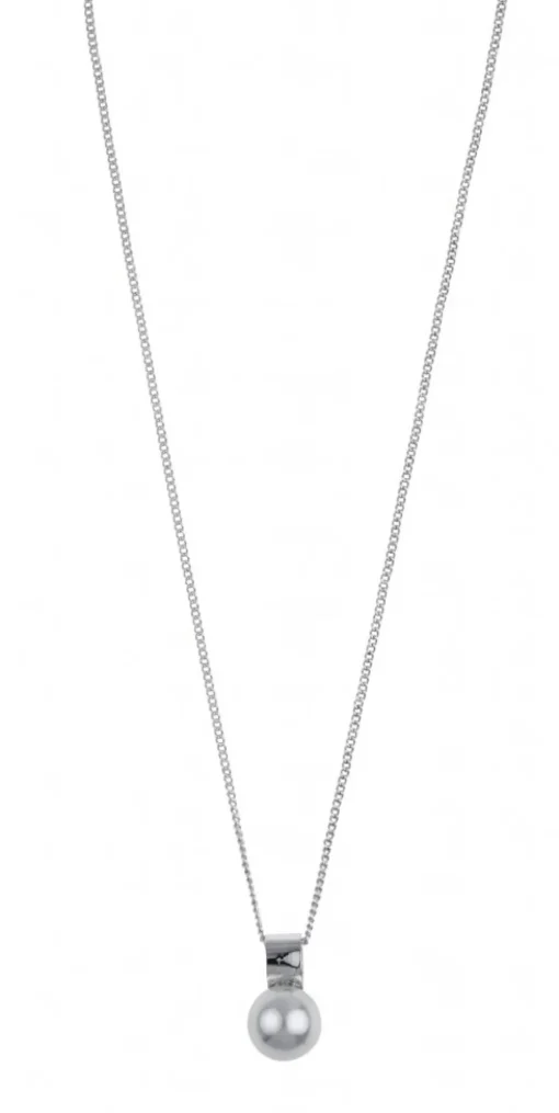 Snö of Sweden Halsband Adriana Kort Vit Silver