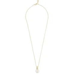 Snö of Sweden Halsband Adriana Kort Vit Guld