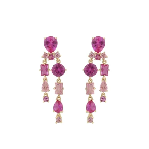 Snö of Sweden Örhängen Ellie Pendant Rosa