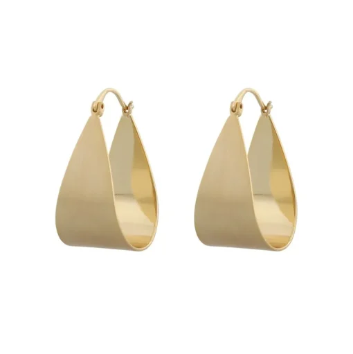 Snö of Sweden Örhängen Shy Oval Drop Guld