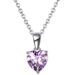 The Botilda - Halsband Månadshjärta Juni Silver