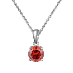 The Botilda - Halsband Månadssten Januari Silver