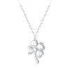 The Botilda - Halsband Plain Fyrklöver Silver