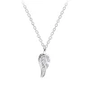 The Botilda - Halsband Vinge CZ Silver