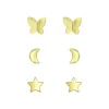 The Botilda - Örhängen 3-pack Guld Mix 2