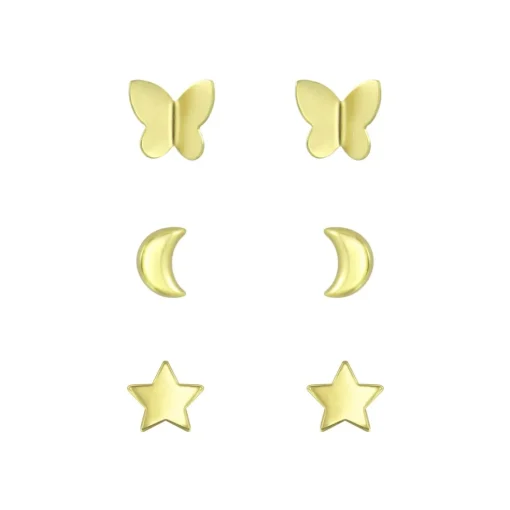 The Botilda - Örhängen 3-pack Guld Mix 2