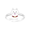The Botilda - Ring Katt Vit