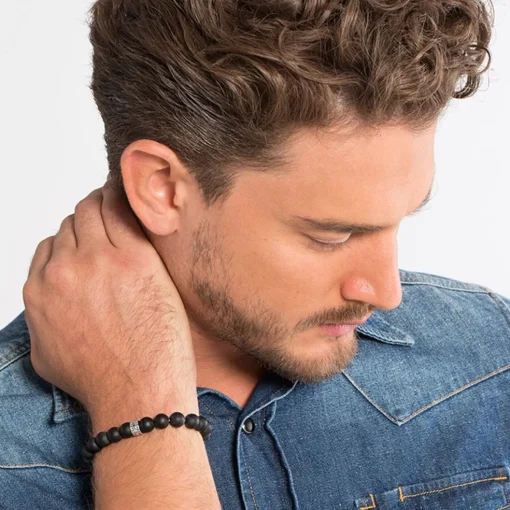 Thomas Sabo - Armband Obsidian Svart