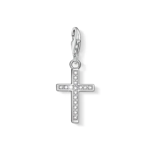 Thomas Sabo - Berlock Charm Club Kors Pavé Silver