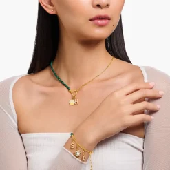 Thomas Sabo - Halsband Charmista Malakit