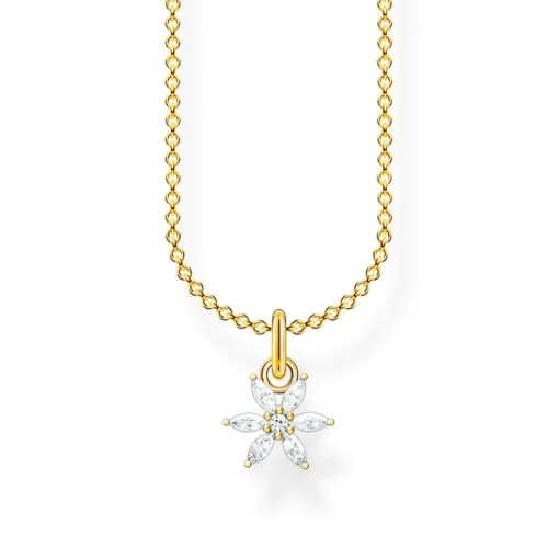 Thomas Sabo - Halsband Happy Moments Blomma Guld