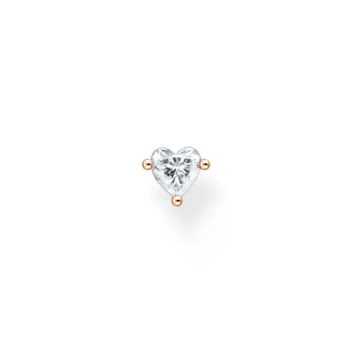 Thomas Sabo - Örhänge Singel Hjärta Rose