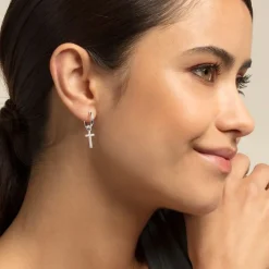 Thomas Sabo - Örhängen Kors Ring Silver
