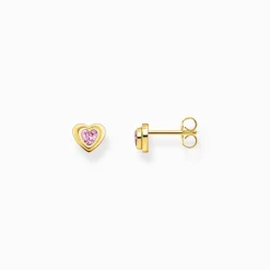Thomas Sabo - Örhängen Rosa Hjärta Guld