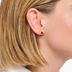 Thomas Sabo - Örhängen Smal Drop Guld